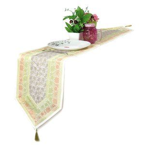 Luxurious Handmade Silk Brocade Dining Table Cloth